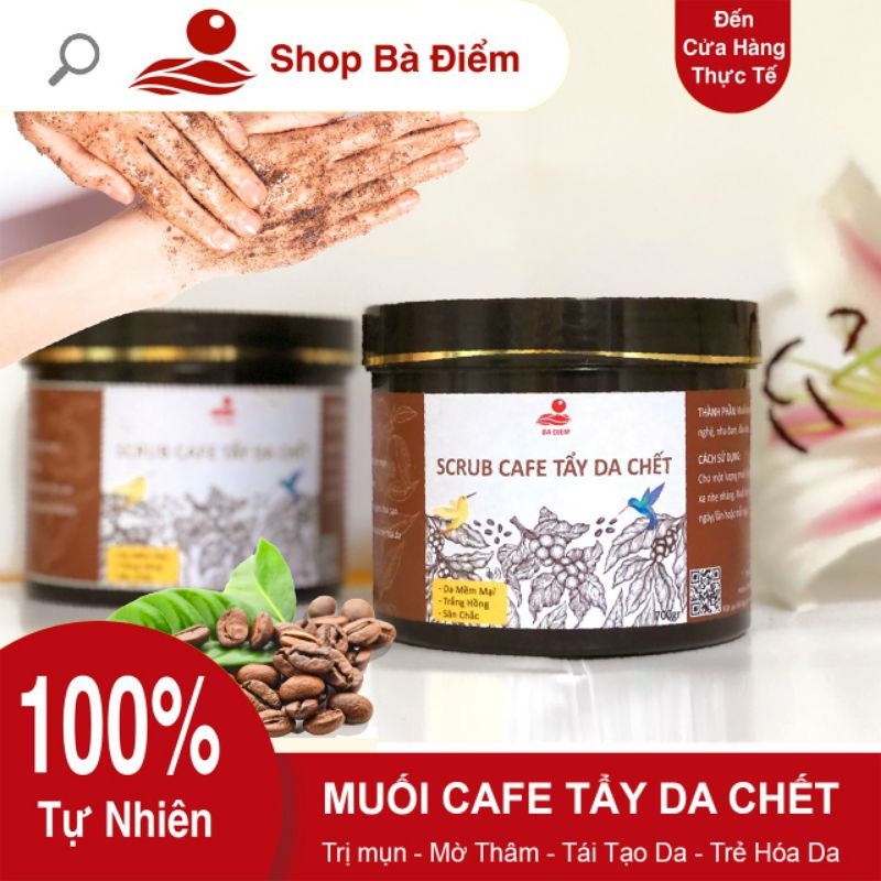 Tẩy Da Chết Body Toàn Thân Muối Tắm Cà Phê 700gr | Muối Cafe Body Scrub HandMade - shop Bà Điểm