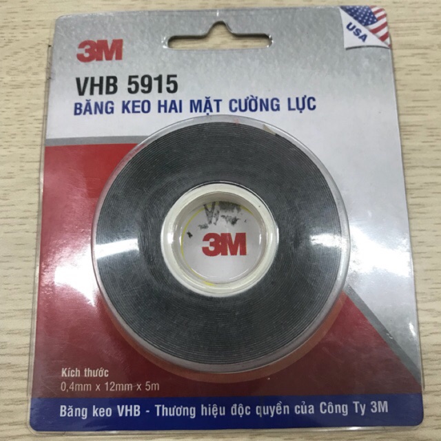 Băng dính 2 mặt chịu lực cao 3M VHB 5915