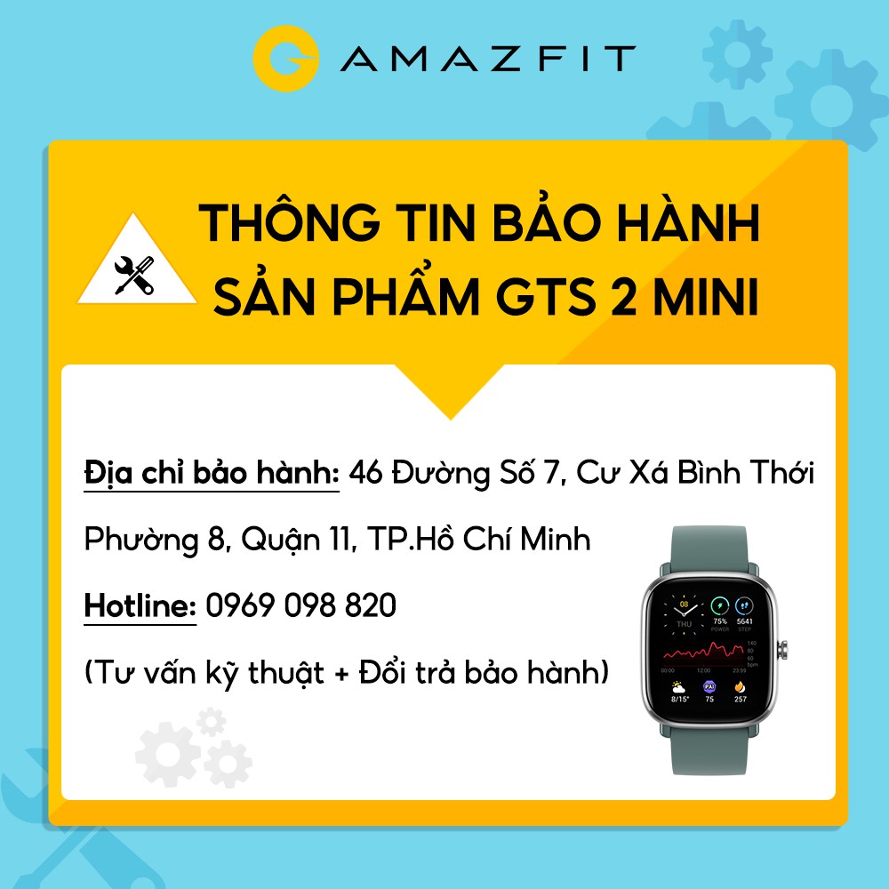 Đồng Hồ Thông Minh Amazfit GTS 2 Mini - Hàng Chính Hãng - Bảo Hành 12 Tháng