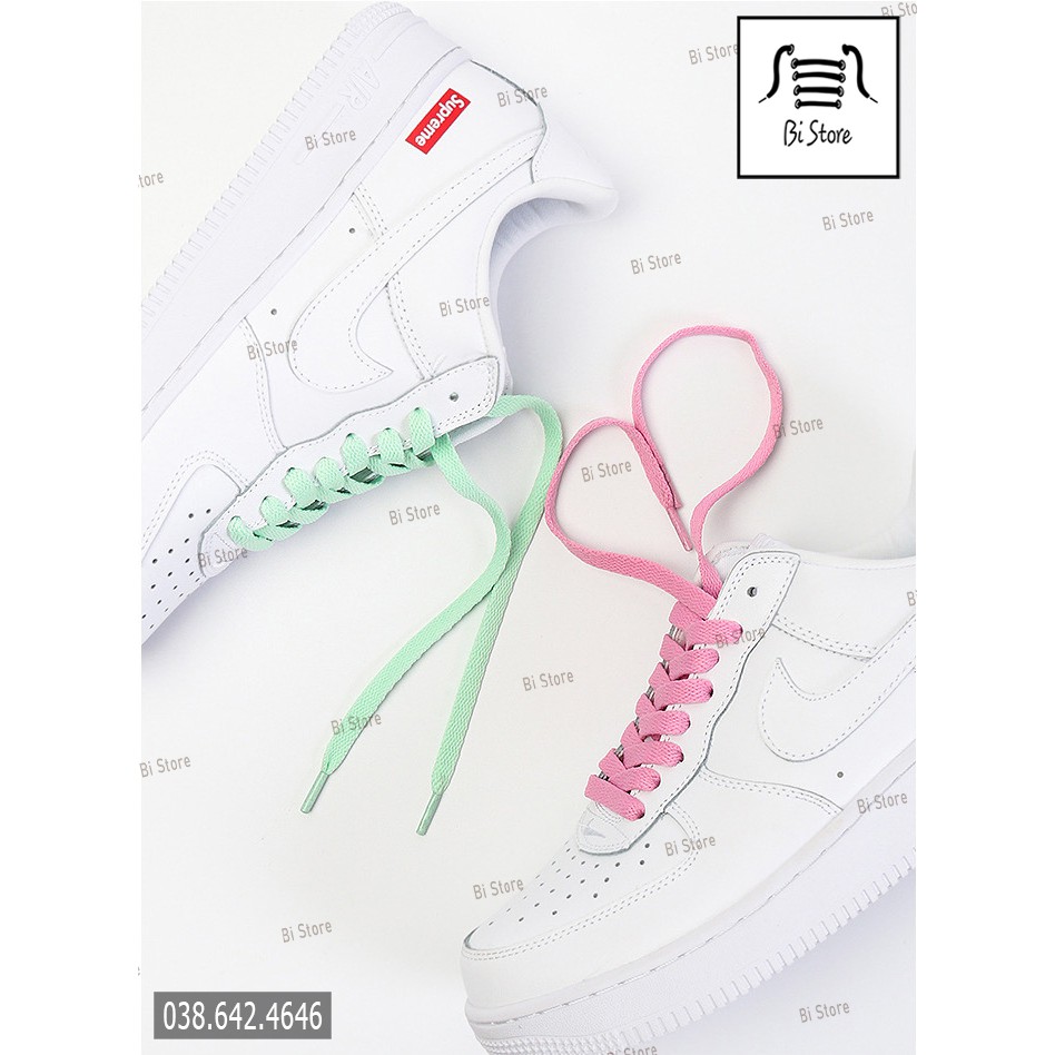 [Bảng 30 màu] [16 - 30] Dây giày dẹt AF1 (Air Force 1), Jordann loại 1 dày dặn dành cho các loại giày thể thao / sneaker