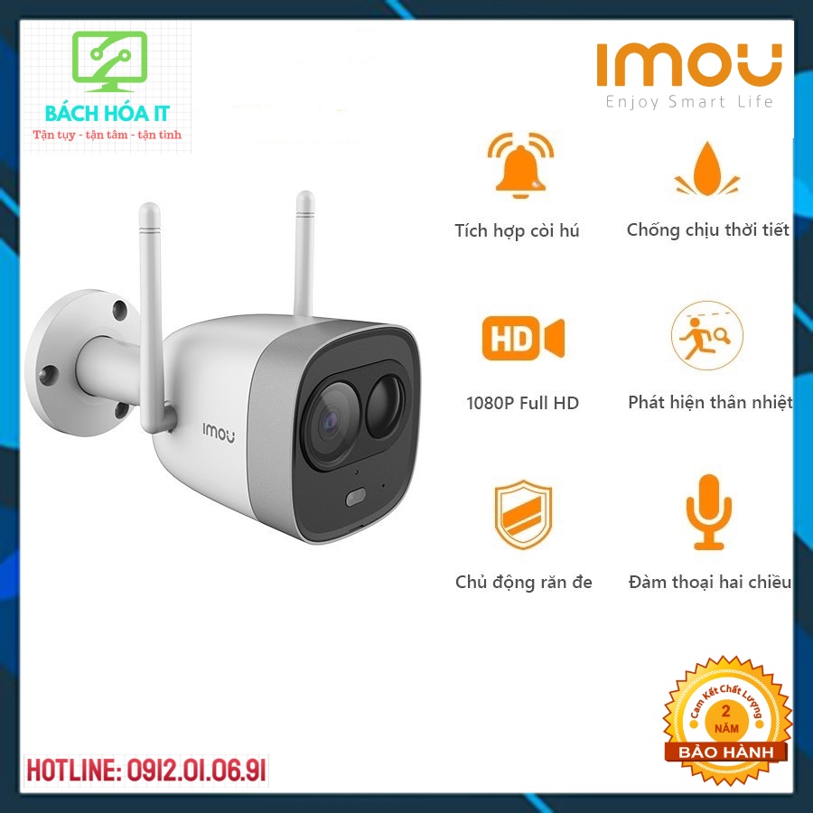 Camera IP Wifi ngoài trời, có còi đèn, báo động IMOU G26EP 2MP FULL HD 108P, chính hãng bảo hành 24 tháng