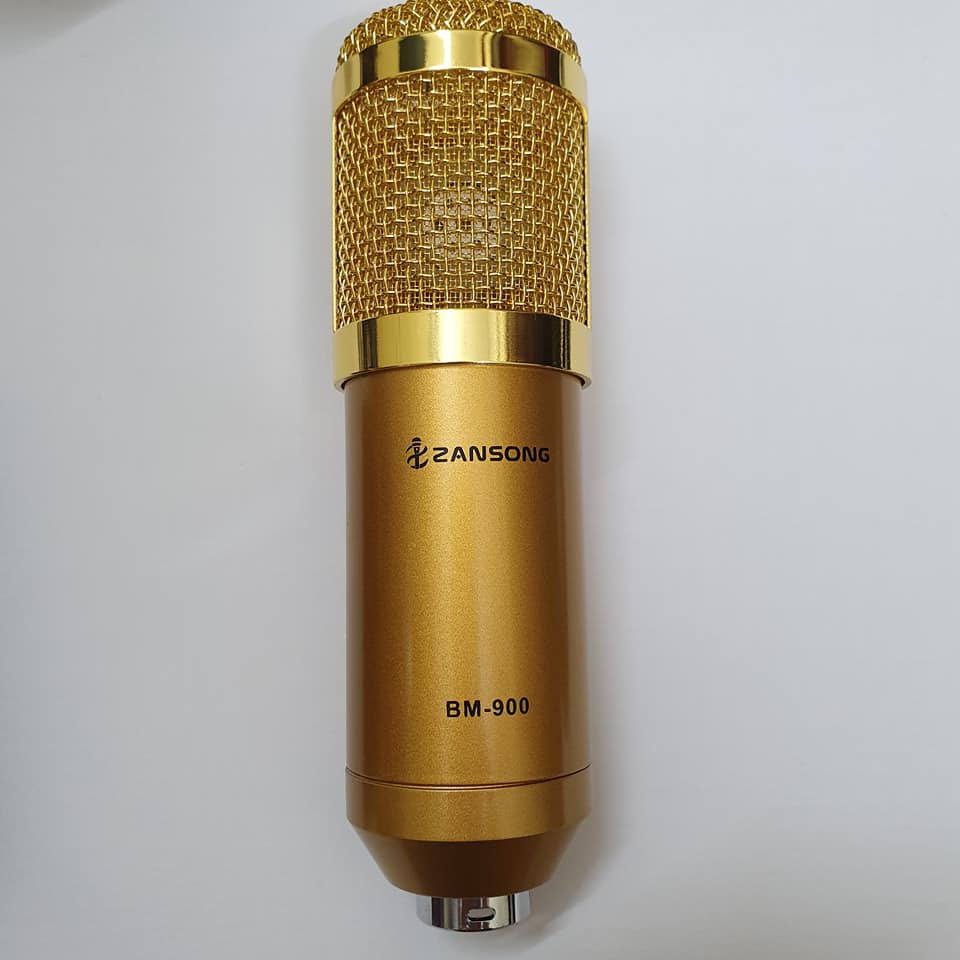 combo bộ míc thu âm livestream hát karaoke online micro ZANGSONG BM-900 CARD V8 bluetooth tặng tai 450