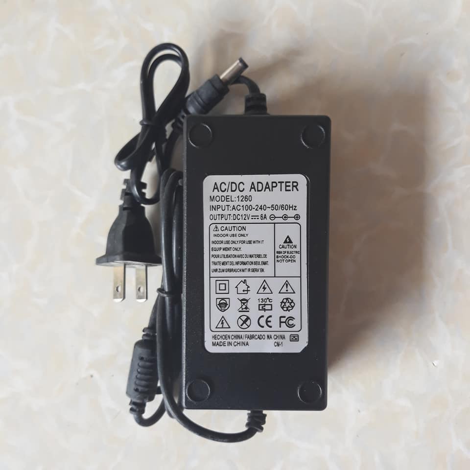 Nguồn AC, adapter AC 12V6A