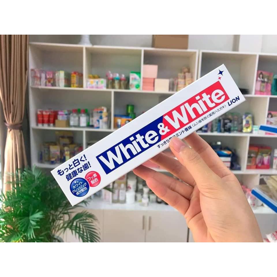 Kem Đánh Răng White And White Lion Nhật Bản 150g
