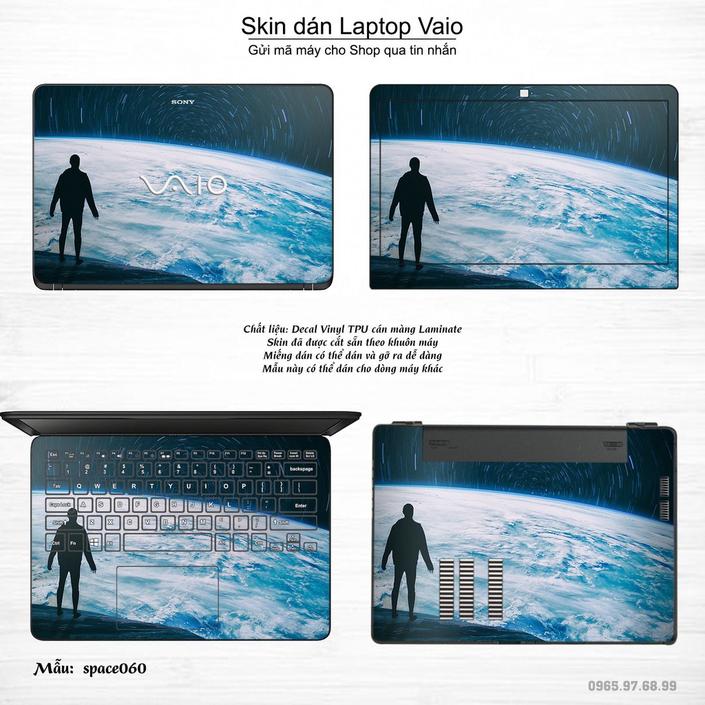 Skin dán Laptop Sony Vaio in hình không gian _nhiều mẫu 10 (inbox mã máy cho Shop)