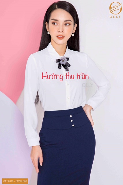 Chân váy bút chì cạp phối cúc trẻ trung | BigBuy360 - bigbuy360.vn
