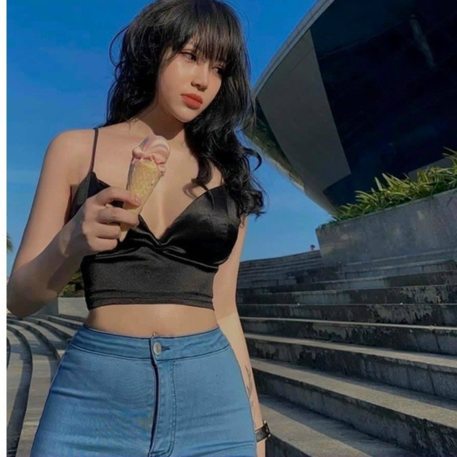 Áo bra lụa phi satin bóng 8 móc cài chắc chắn, lót mỏng AS/203 | BigBuy360 - bigbuy360.vn