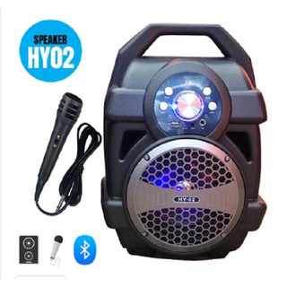 Loa xách tay Buetooth HY 02 - Tặng kèm mic có dây