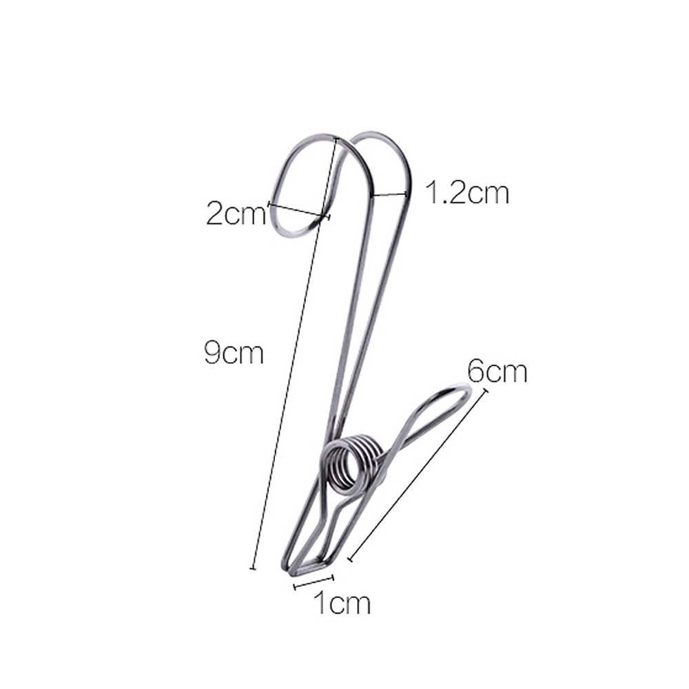 Epoch Set 10 / 20 Kẹp Quần Áo Bằng Kim Loại Chống Gió Tiện Dụng