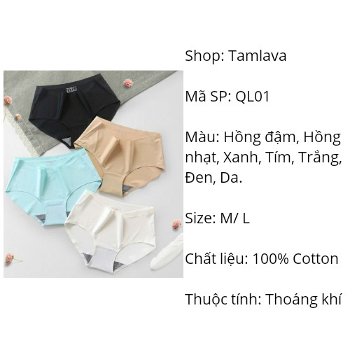 Quần lót nữ thun lạnh đúc su không đường may mặc trong váy dễ thương QL01 QL01 | BigBuy360 - bigbuy360.vn