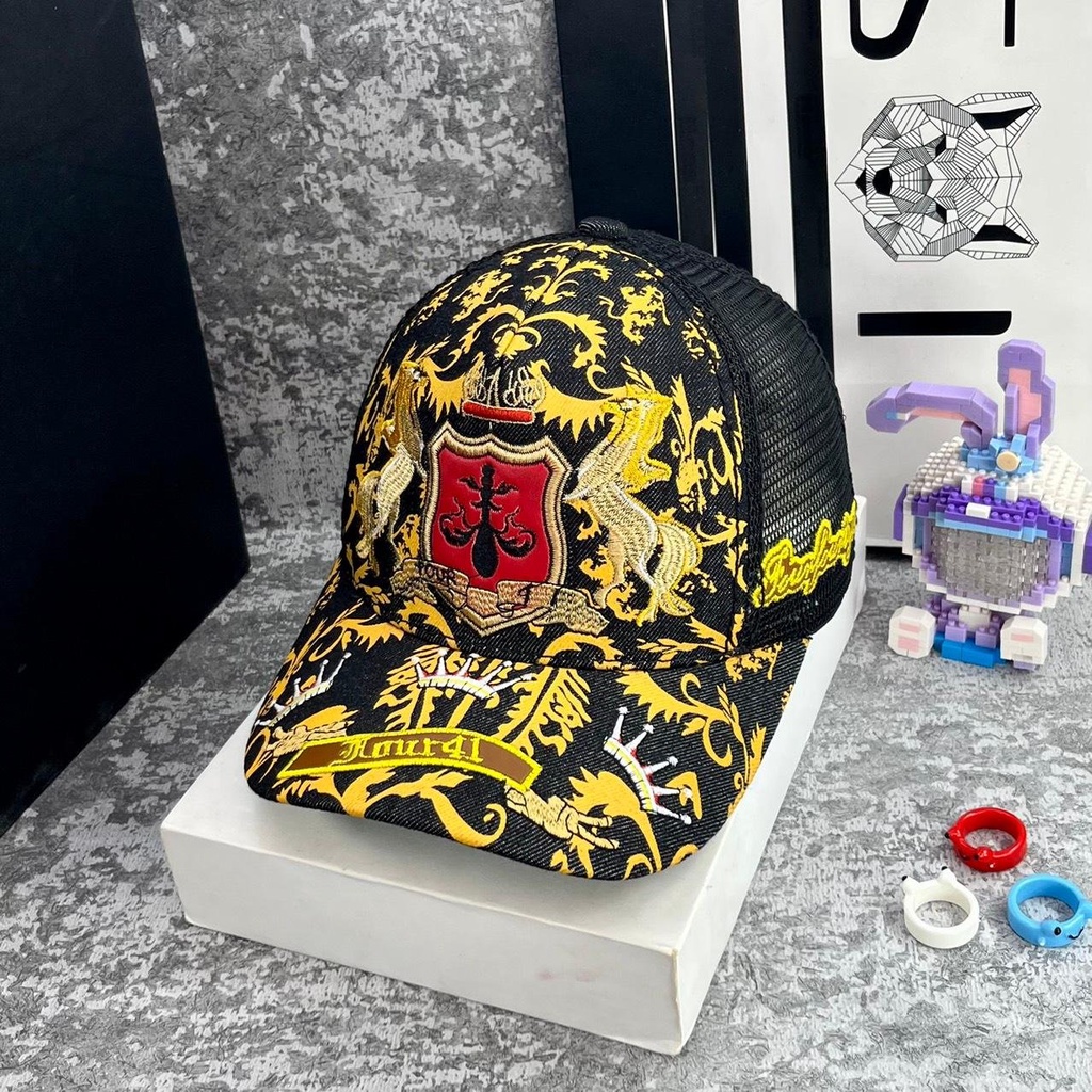 Nón Lưỡi Trai Four Song Mã Đen Vàng