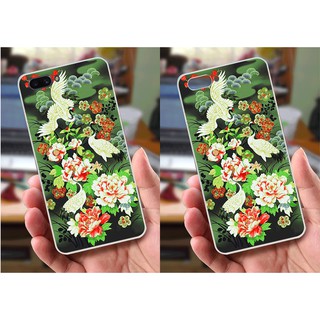 Ốp lưng Oppo A3s (dẻo viền trắng trong) - Hình Chim Công, Cá Chép, Cò