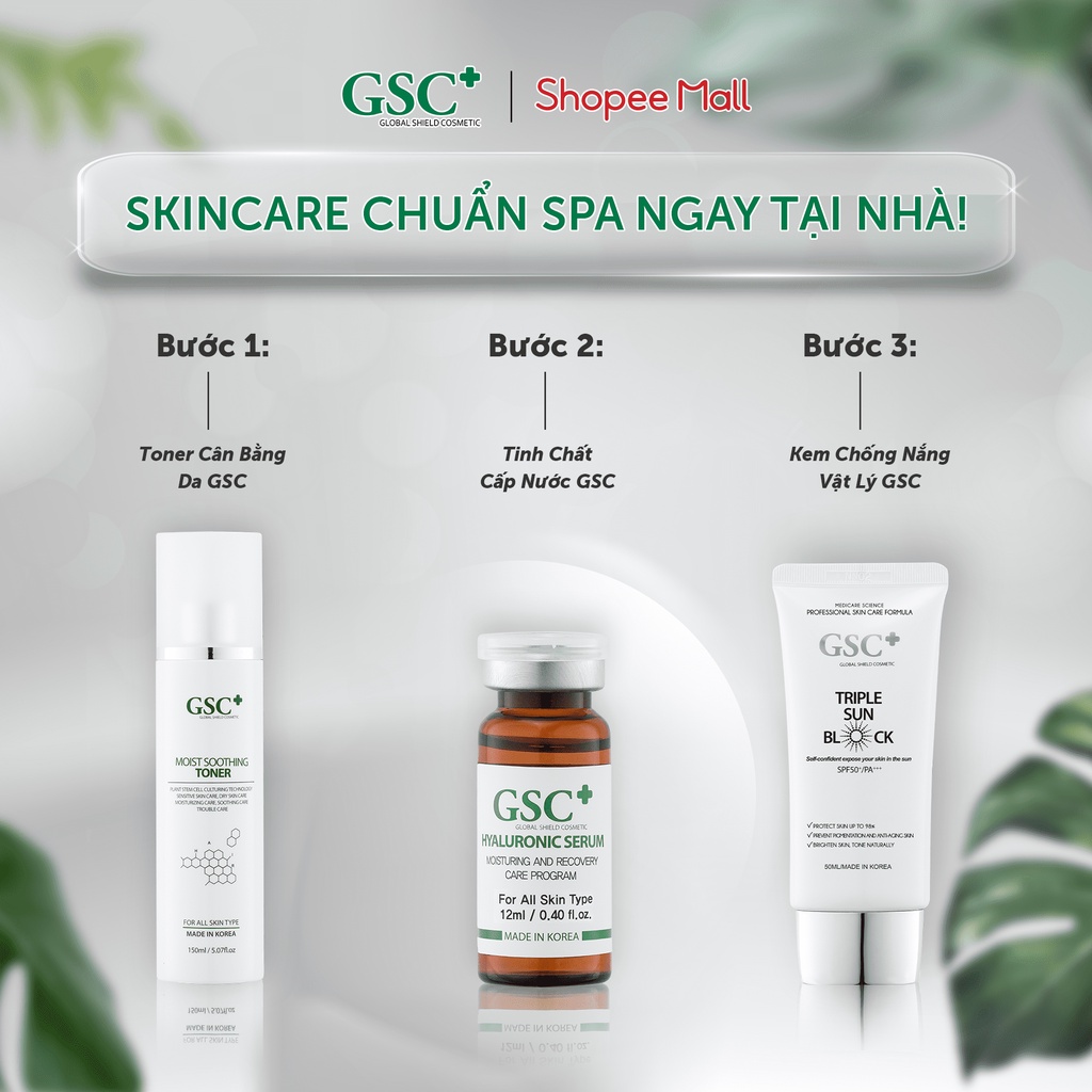 Tinh chất câp nước GSC 12ml serum dưỡng trắng phục hồi cấp ẩm cho mọi loại da