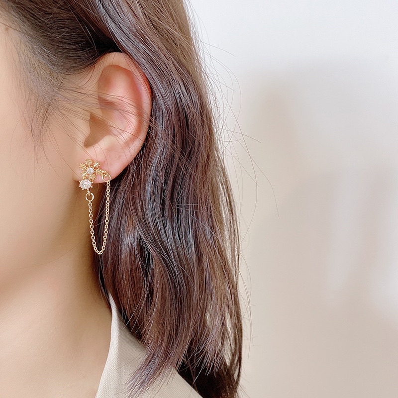 Bông tai bạc s925 phần thanh đeo 221