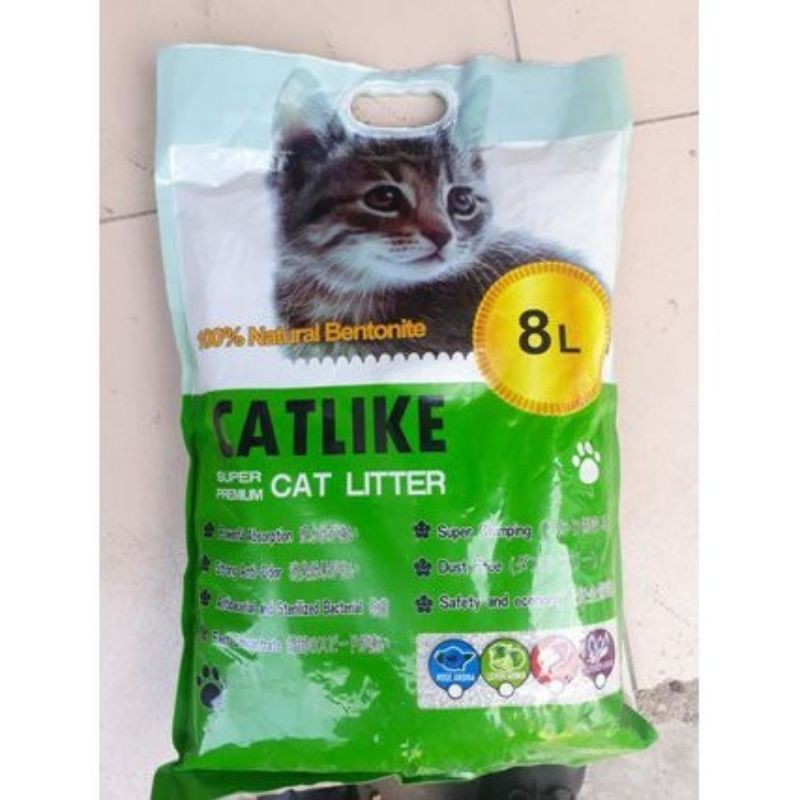 Cát mèo ✅NOW SHIP HN✅ CATLIKE 8 Lít, vón cục, hút ẩm, khử mùi tốt hương cafe