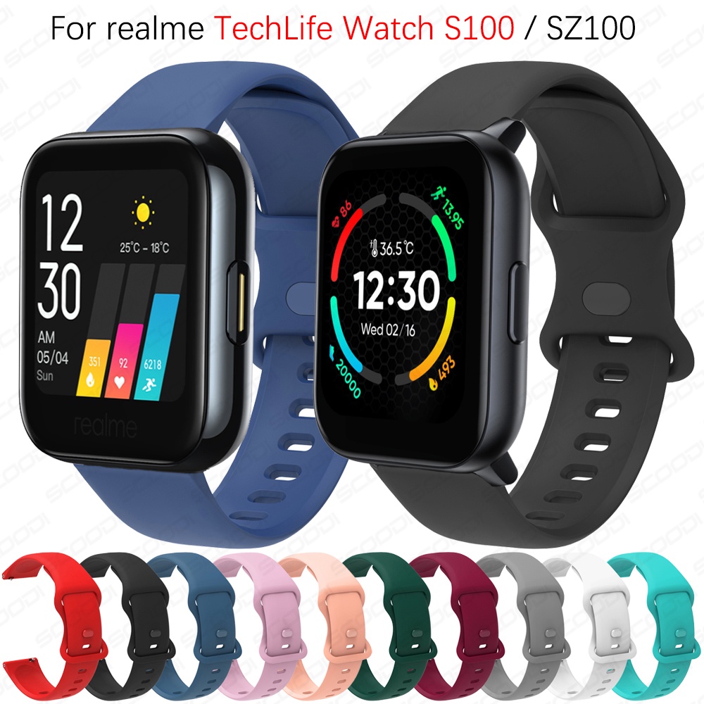 Dây Đeo Silicone Cho Đồng Hồ Thông Minh Realme TechLife S100 / SZ100 Realme