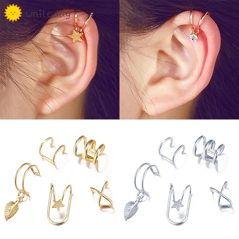 Set 5 Khuyên Tai Nữ Chữ C Thời Trang