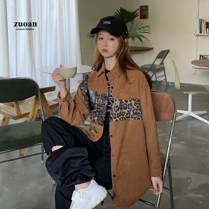 SUXI Áo Sơ Mi Tay Dài Dáng Rộng Rãi Phong Cách Hàn Quốc Độc Đáo