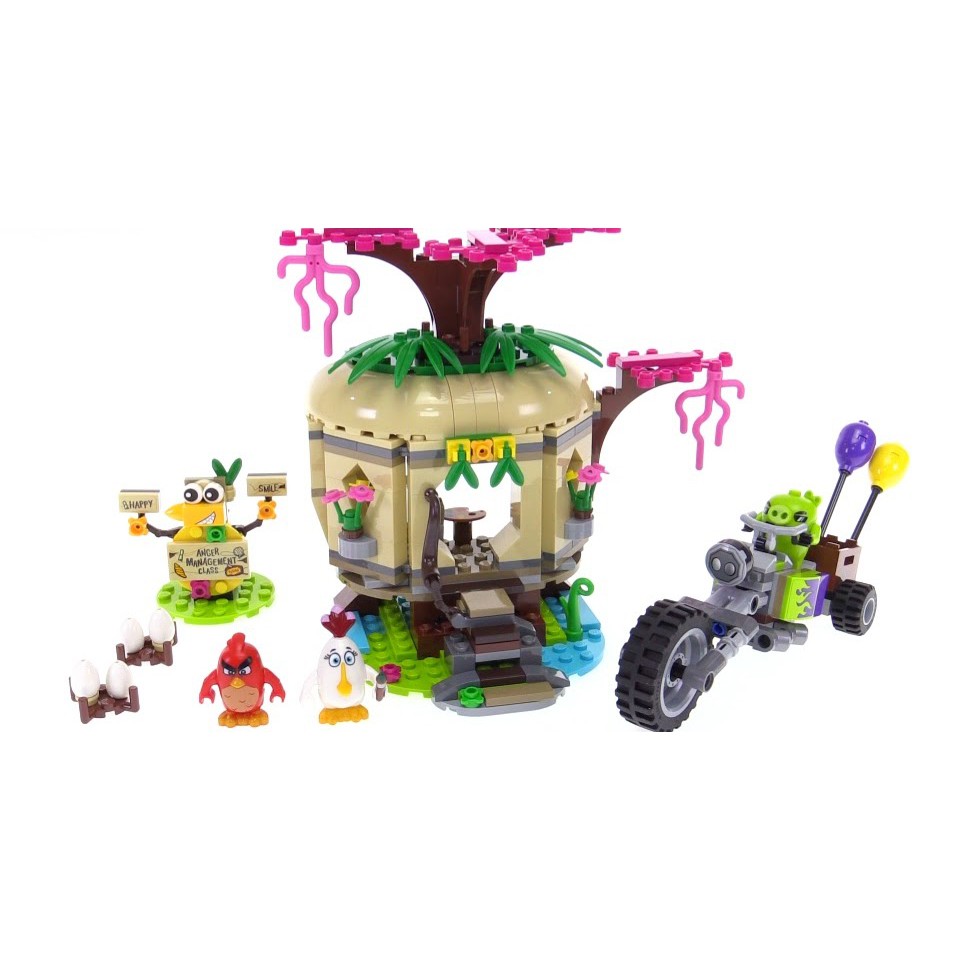 LEGO ANGRY BIRDS CHÍNH HÃNG - SIÊU TRỘM ĐỘT NHẬP HÒN ĐẢO TRỨNG - MÃ SP 75823