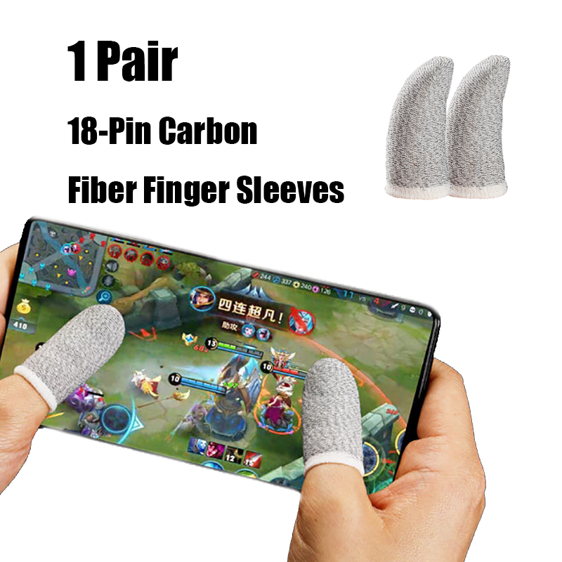 Cặp Găng Tay Đeo Ngón Tay Chơi Game Pubg 18-pin Bằng Sợi Carbon
