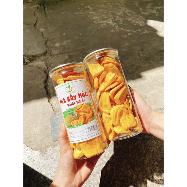 Mít Thái Xuất Khẩu Sấy Mộc Đặc Sản Đà Lạt _ Lon Pet 230gr_ Ăn là mê ngay - VỆ SINH ATTP