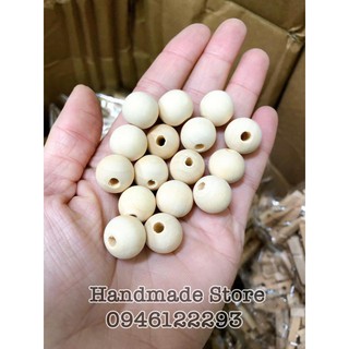 Hạt gỗ tròn mộc nhiều size