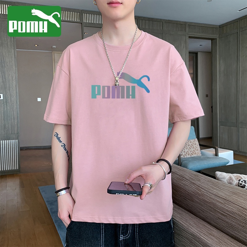 Áo Thun Thể Thao Puma Tay Ngắn Cổ Điển Bằng Vải Lụa Lạnh Nhanh Khô Dáng Rộng Thoải Mái Mùa Hè Cho Nam