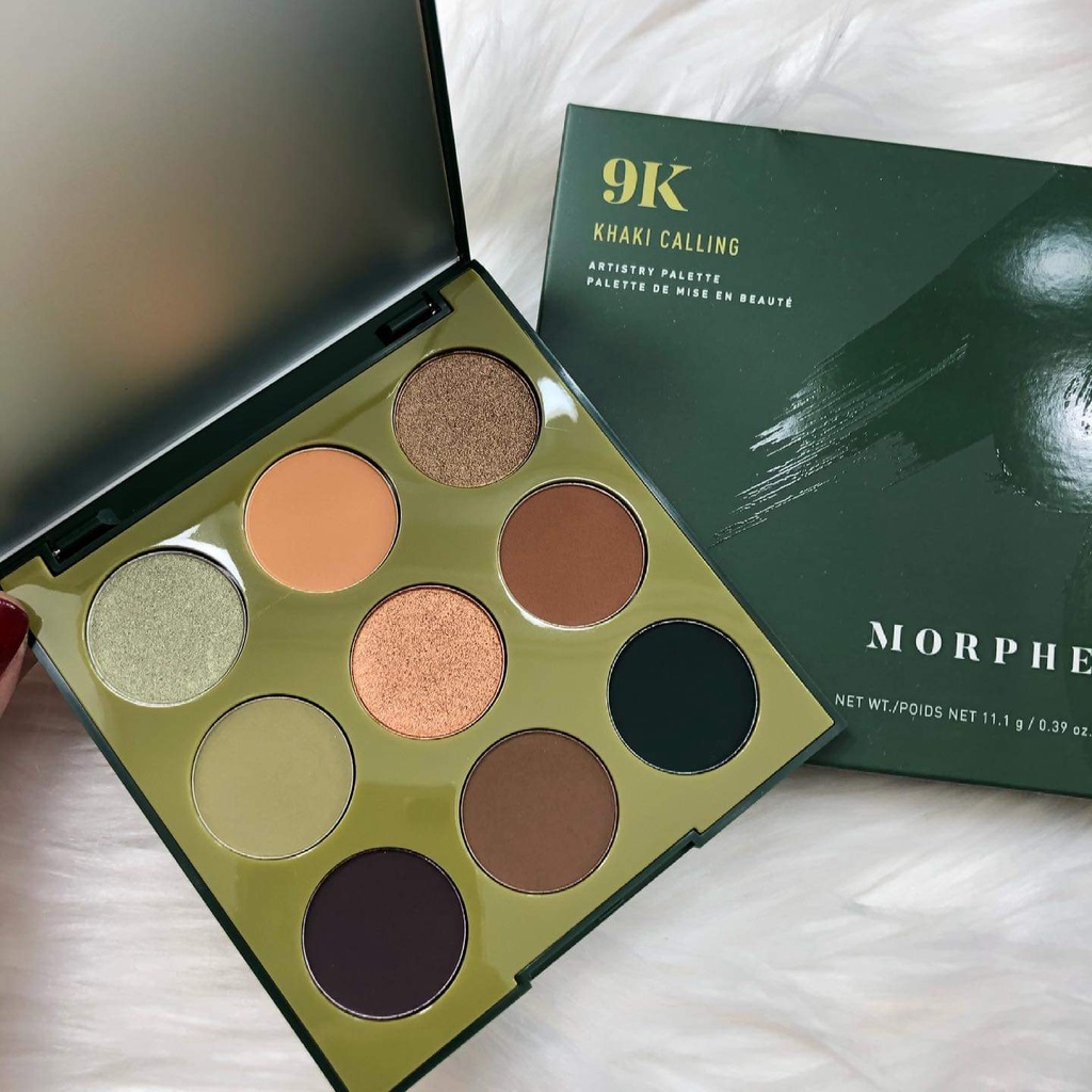 Morphe - Bảng Phấn Mắt 9 Ô Morphe 9K Khaki Calling Artistry Palette 11.1g