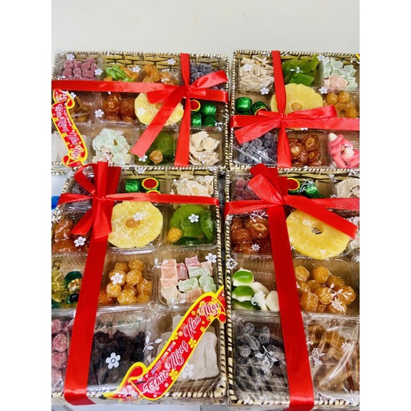 🎋 KHAY MỨT TẾT 12 Ô ĐỦ VỊ SIÊU NGON🎋