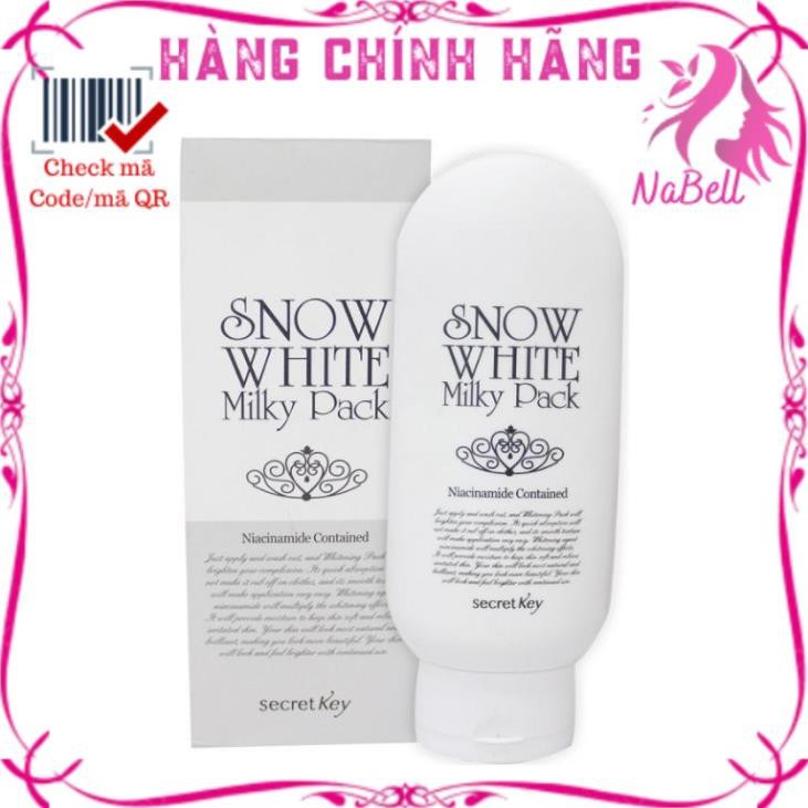[Cam kết chính hãng ]Dưỡng trắng da mặt và body cao cấp Snow White Milky Pack - giúp da luôn mềm mại và trắng sáng
