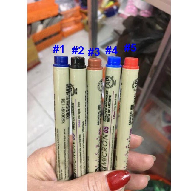 Bút Mực Vẽ Hoạ Tiết Nail Sakura Micron, Nét Vẽ Chuyên Nghiệp - Lẻ 1 Cái