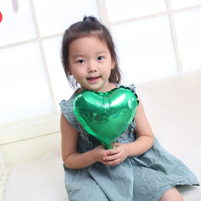 Bộ 50 Bong Bóng Hình Ngôi Sao/Mặt Trăng/Trái Tim Màu Kim Loại 10 Inch Trang Trí Tiệc Sinh Nhật