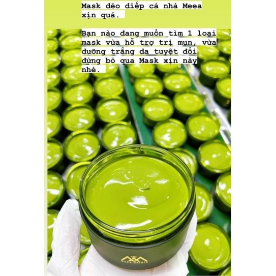Mặt nạ diếp cá tái sinh Meea Organic dưỡng trắng mờ thâm nám giảm mụn phục hồi da toàn diện 120g | BigBuy360 - bigbuy360.vn