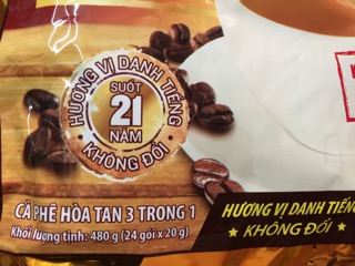 Cà phê Vina Gold Original loại 24 gói nhỏ