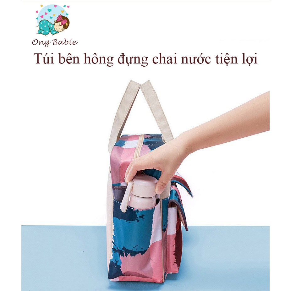 Túi Xách Bỉm Sữa Cho Mẹ Và Bé Cao Cấp Insular Phong Cách Hàn Quốc Ongbabie.shop