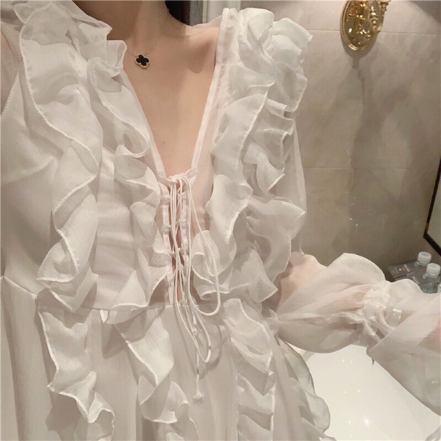 (Sẵn) Đầm Trắng công chúa bèo nhiều lớp siêu xinh/ Váy Trắng Quảng châu | BigBuy360 - bigbuy360.vn