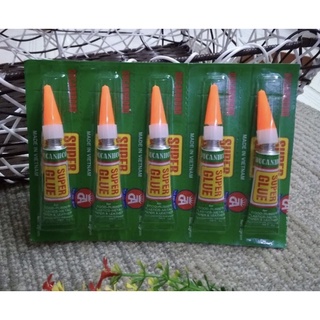 VỈ Keo siêu dính đa năng super glue 2g keo vỏ xanh lá