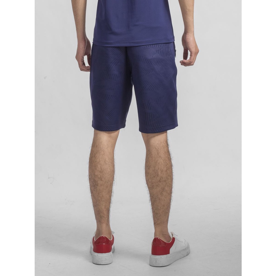 Quần short thể thao ARISTINO  cạp chun vân ép cao tần không nhăn aso056s9