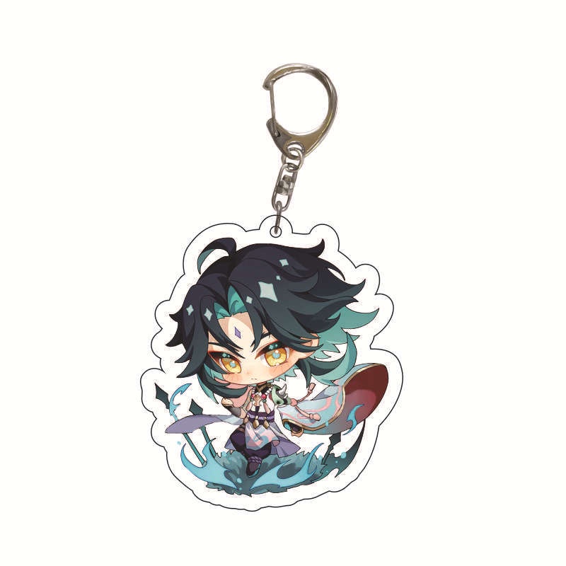 Móc Khóa GENSHIN IMPACT ver CHIÊU THỨC CHIBI Mica acrylic anime game