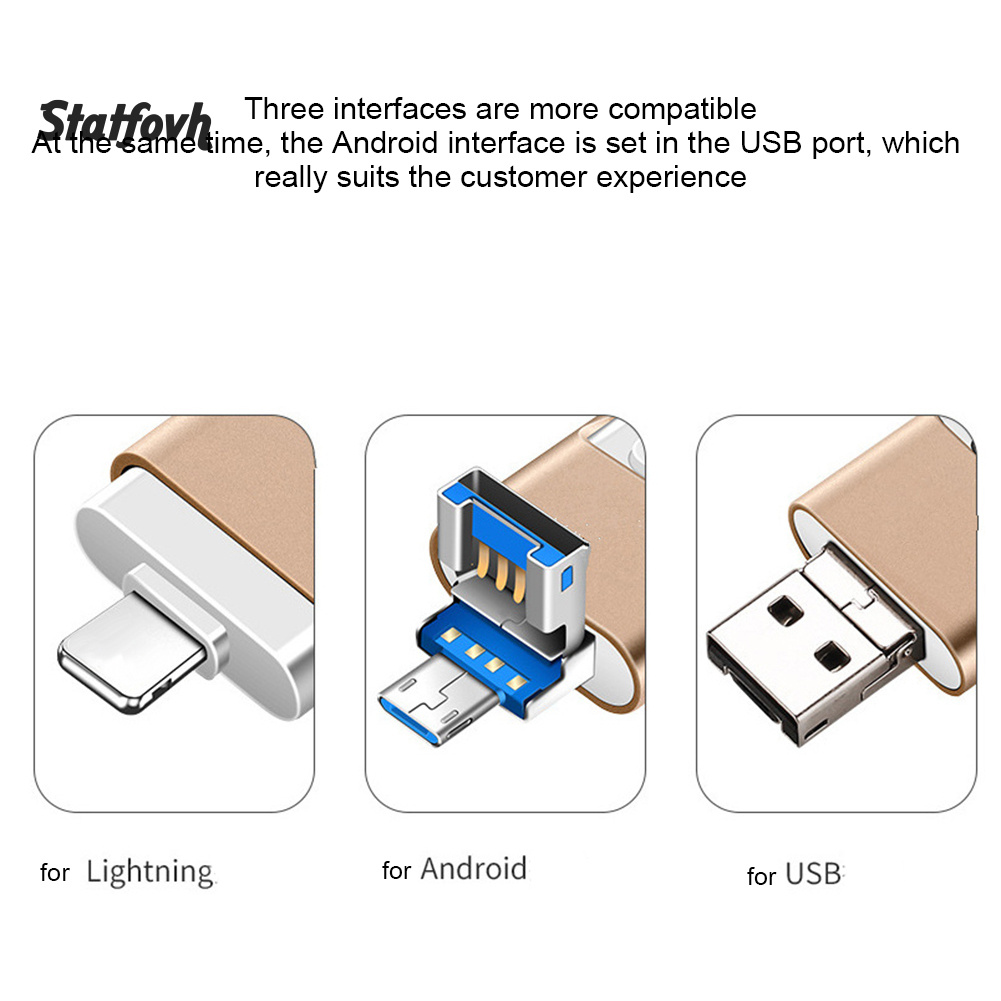 Ổ Đĩa Usb 3.0 Otg 3 Trong 1 Yo 8 / 16 / 32 / 64g | BigBuy360 - bigbuy360.vn