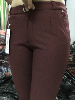 Quần cotton mè dây kéo