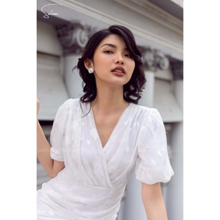 Đầm Voan tơ hoa nổi_Ora