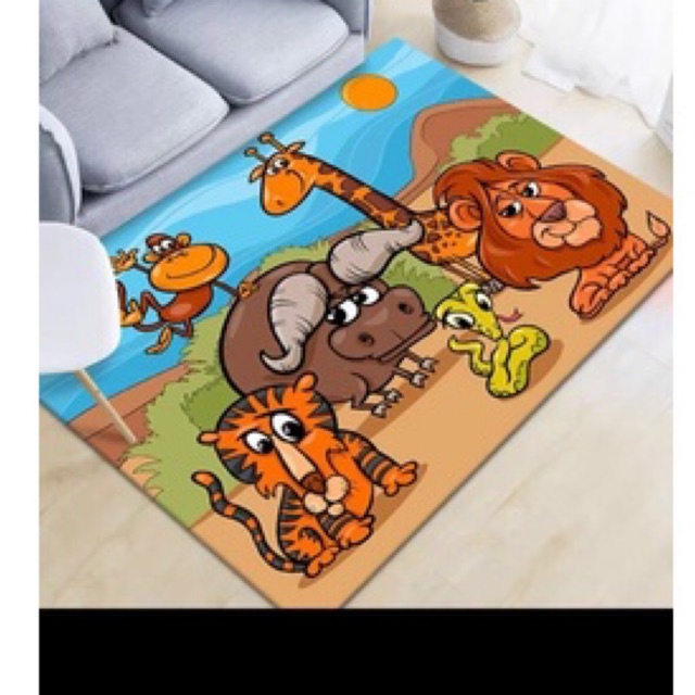 Thảm bali trải sàn trang trí phòng  cho các bé yêu (m6x2m3)