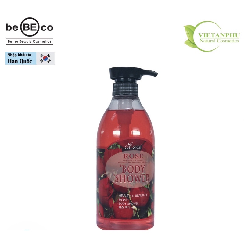 Sữa tắm dưỡng ẩm hương Hoa Hồng BEBECO Rose Body Shower 750ml | BigBuy360 - bigbuy360.vn