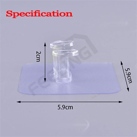 6pcs Móc Lưu Trữ Keo Dán Tường, Giá đỡ ổ Cắm điện Không Cần đục Lỗ, Móc Treo Tường Dính