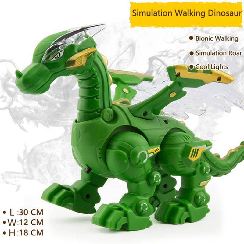 Đồ Chơi Robot Khủng Long Phun Sương Có Đèn Và Âm Thanh Vui Nhộn Cho Bé