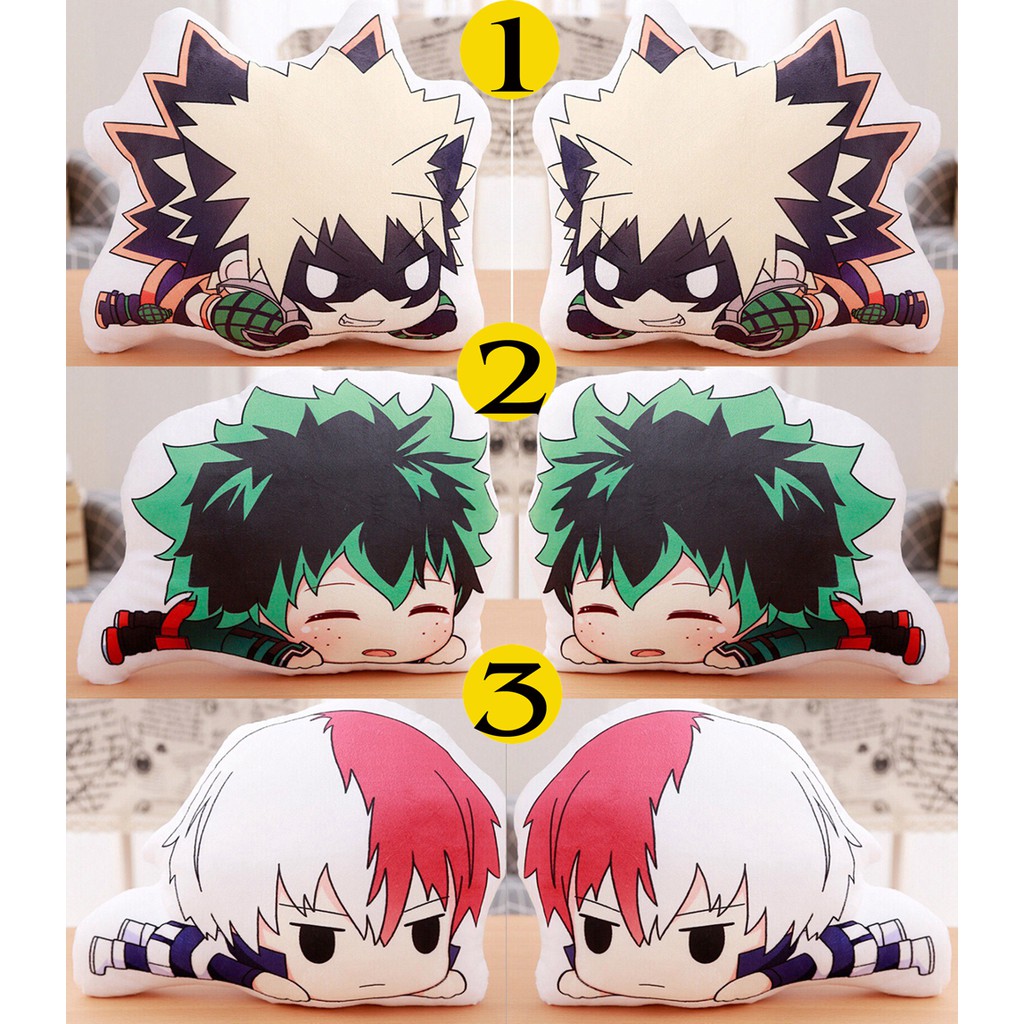 Gối ôm Gối ngủ Anime My Hero Academia (Tặng 1 poster hoặc 1 huy hiệu)