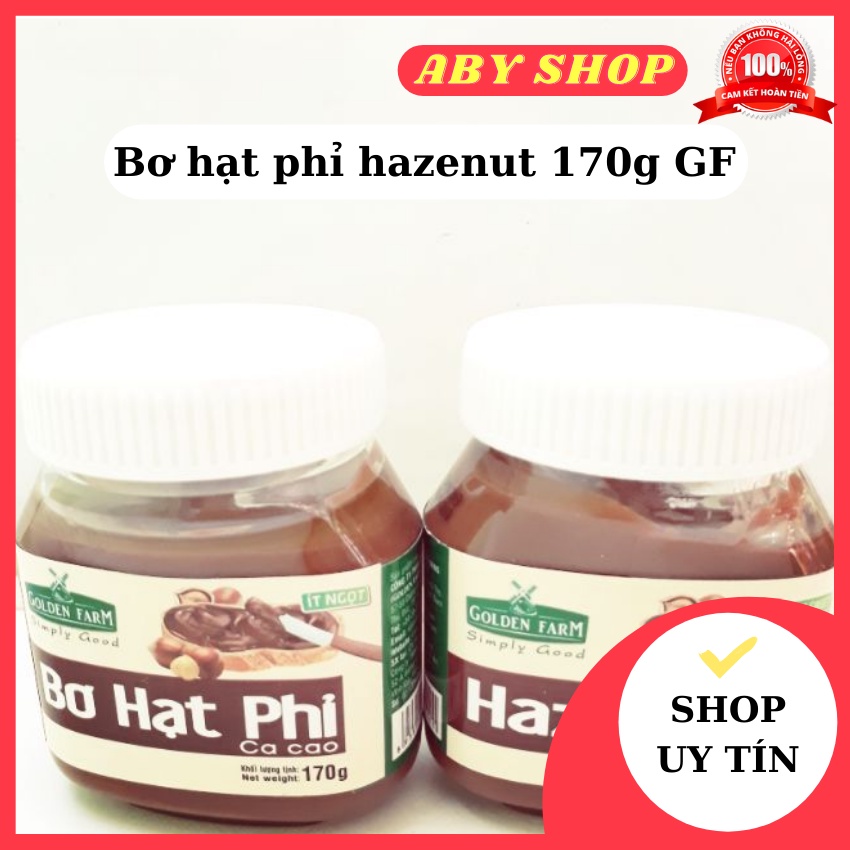 Bơ hạt phỉ hazenut 170g GF (date 15/8/2023) ⚡ LOẠI TỐT ⚡ bơ hạt phỉ mùi thơm đặc trưng ko quá béo ngậy