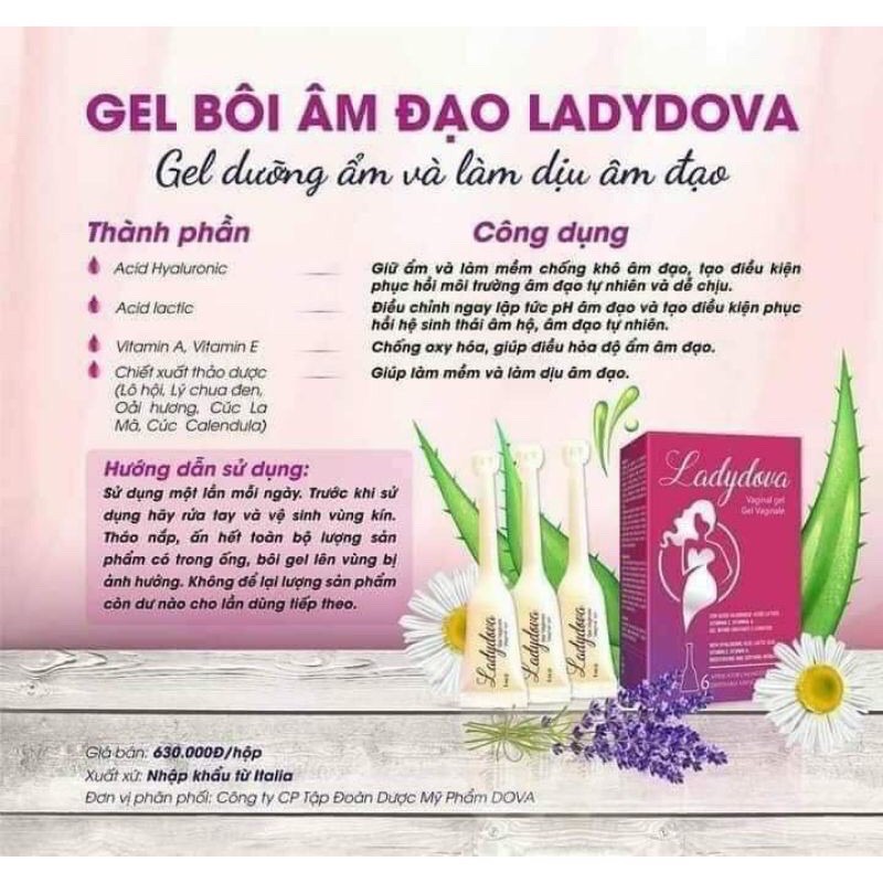 Phụ khoa dạng gel dova hàng chuẩn