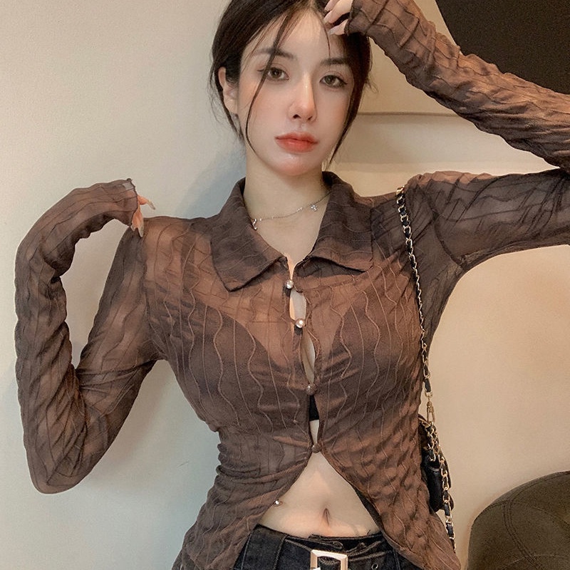 COZOK Áo Khoác Cardigan Tay Dài Dáng Ôm Thời Trang Cho Nữ